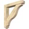 Ekena Millwork Funston Arts and Crafts Rough Sawn Bracket w/ Offset Brace, Douglas Fir, 6"W x 34"D x 34"H BKT0604X34X34FST03RDF - alternate 1